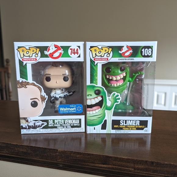 Funko Pop Ghostbusters Slimer Venkman Exclusive - Picture 1 of 13
